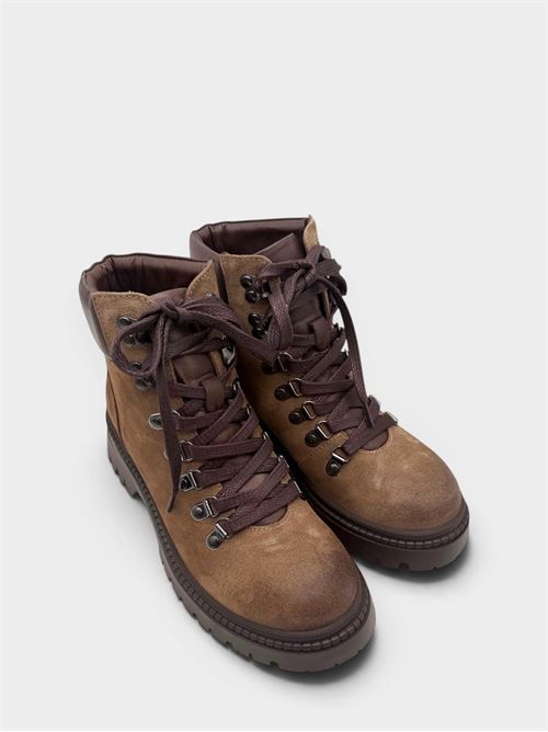 Pedula alta in suede sughero IL LACCIO | 51460SUEDESUGHERO382